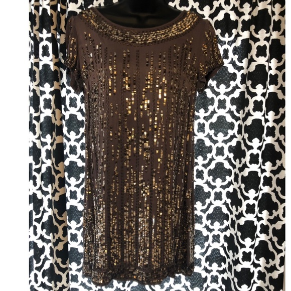 French Connection Sliding Sequin Dress - Picture 3 of 6